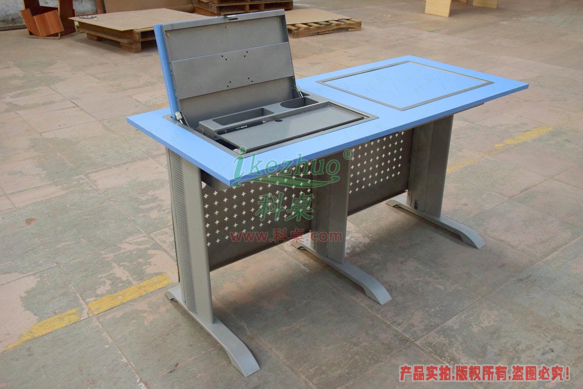 科桌家具,翻轉電腦桌,雙人金屬腳架手動箱體翻轉電腦桌 科桌家具,翻轉電腦桌,雙人金屬腳架手動箱體翻轉電腦桌