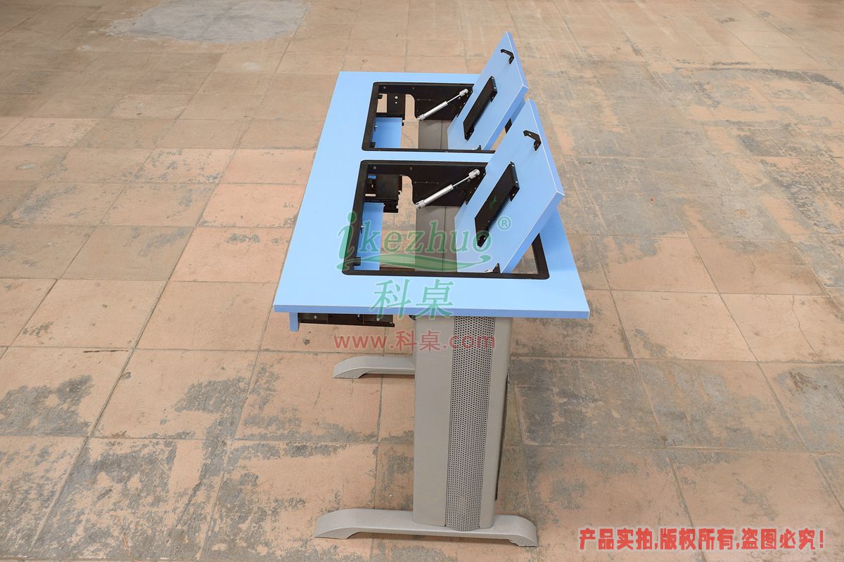 科桌家具,邊框翻轉器,翻轉電腦桌,雙人位金屬腳架帶邊框翻轉電腦桌K14-B 科桌家具,邊框翻轉器,翻轉電腦桌,雙人位金屬腳架帶邊框翻轉電腦桌K14-B