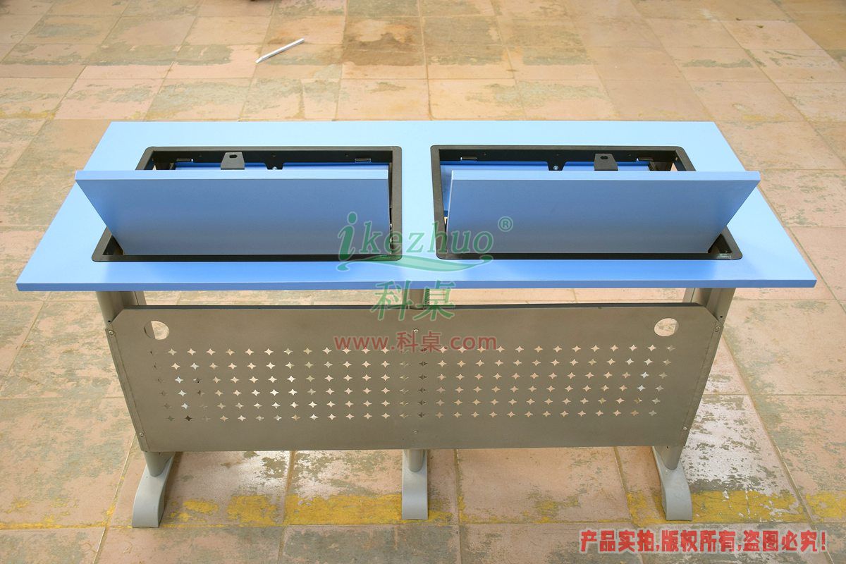 科桌家具,邊框翻轉器,翻轉電腦桌,雙人位金屬腳架帶邊框翻轉電腦桌K14-B 科桌家具,邊框翻轉器,翻轉電腦桌,雙人位金屬腳架帶邊框翻轉電腦桌K14-B