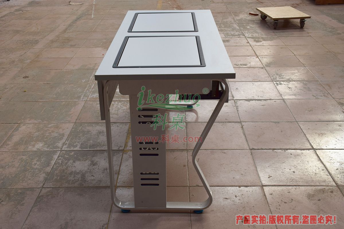 科桌家具,翻轉電腦桌,雙人電腦桌,雙人位金屬腳架帶邊框翻轉電腦桌K16-C 科桌家具,翻轉電腦桌,雙人電腦桌,雙人位金屬腳架帶邊框翻轉電腦桌K16-C