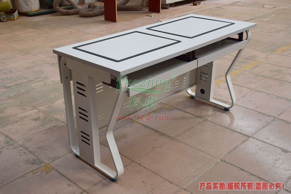 科桌家具,翻轉電腦桌,雙人電腦桌,雙人位金屬腳架帶邊框翻轉電腦桌K16-C 科桌家具,翻轉電腦桌,雙人電腦桌,雙人位金屬腳架帶邊框翻轉電腦桌K16-C