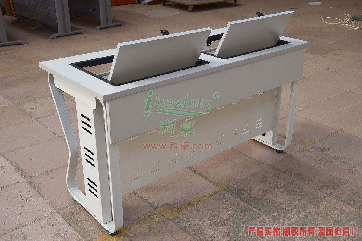 科桌家具,翻轉電腦桌,雙人電腦桌,雙人位金屬腳架帶邊框翻轉電腦桌K16-C 科桌家具,翻轉電腦桌,雙人電腦桌,雙人位金屬腳架帶邊框翻轉電腦桌K16-C